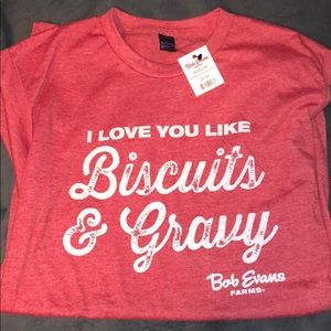 Red “I love you like biscuits and gravy”